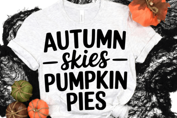 Autumn Skies Pumpkin Pies SVG Design
