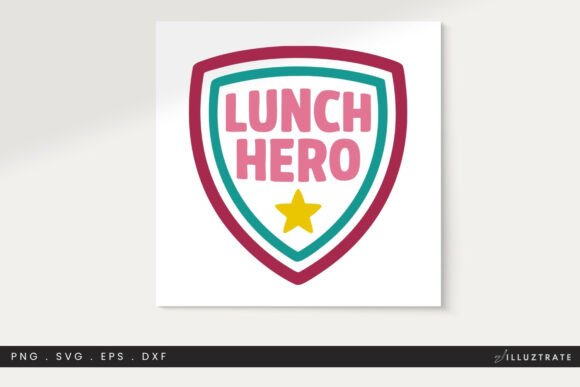 Lunch Badge SVG Cut File Clipart PNG